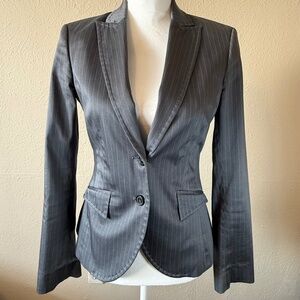 Sisley Women's Tailored Pin Stripe Blazer Made in Italy